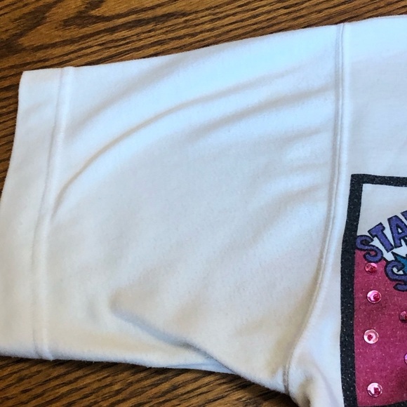 Vintage 90s France Scene Tee Shirt Rhinestones - Picture 5 of 9